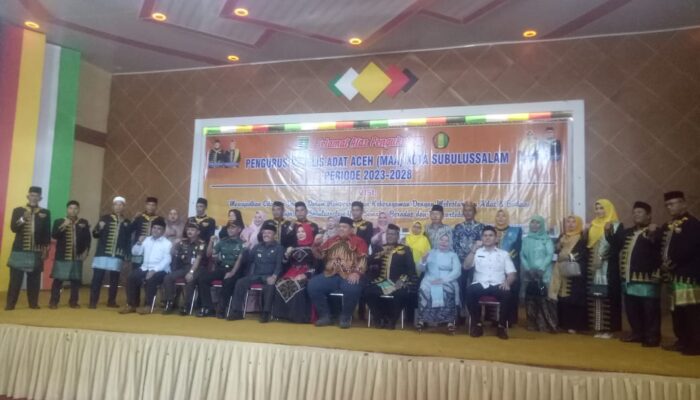 Pengurus MAA Kota Subulussalam Dikukuhkan