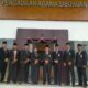 Ketua PA Sibuhuan, Bainar Ritonga S.Ag, M.H bersama para hakim dan panitera PA Sibuhuan. (Waspada/Ist)