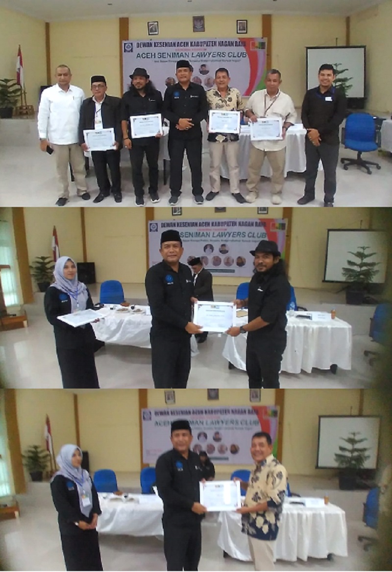 Pj Bupati Fitriany Buka Aceh Seniman Lawyers Club DKA Perdana 