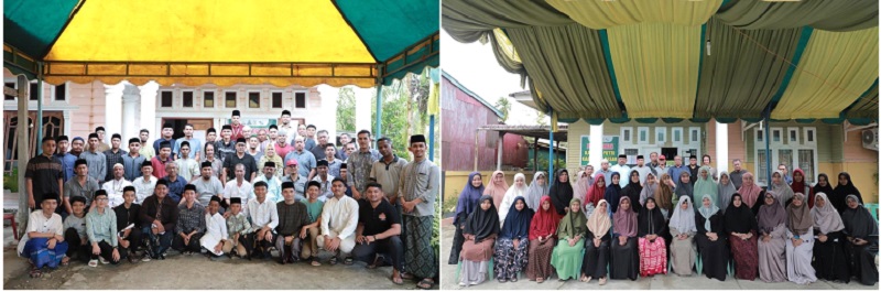 Kafilah Aceh Besar yang mengikuti Musabaqah Tilawatil Quran (MTQ) ke-36 di Sinabang Kabupaten Simeulue berfoto bersama Pj. Bupati Aceh Besar. (Waspada/Ist)