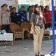 Kapolres AKBP Yogen Heros Baruno (dua kiri) menghadiri apel siaga deklarasi kampanye damai Pemilu 2024 yang berlangsung di lapangan parkir pariwisata, Jl. Merdeka, Jumat (8/12).(Waspada-Ist).