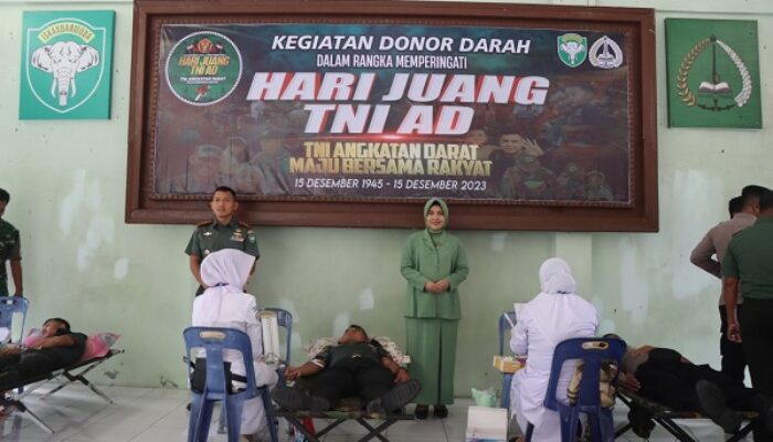 Kodim 0107/Aceh Selatan Gelar Donor Darah