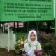 Maher Al Hakim, siswa SD Swasta Tafdhil Al Qur’an, Bonan Dolok, Padangsidimpuan menunjukkan piala dan medali Juara I Lomba Puisi Creatifa Indonesia Tingkat Nasional Tahun 2023.Waspada/ist