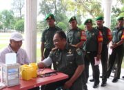 Kodim 0104/Atim Donor Darah Peringati Hari Juang TNI AD