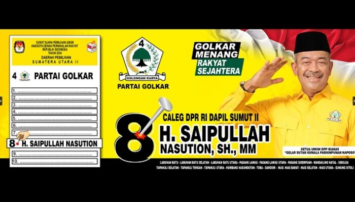 H Saipullah Nasution Hadiri Rapimda Dibuka Ketum Golkar