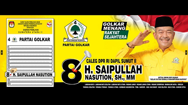 H Saipullah Nasution Hadiri Rapimda Dibuka Ketum Golkar