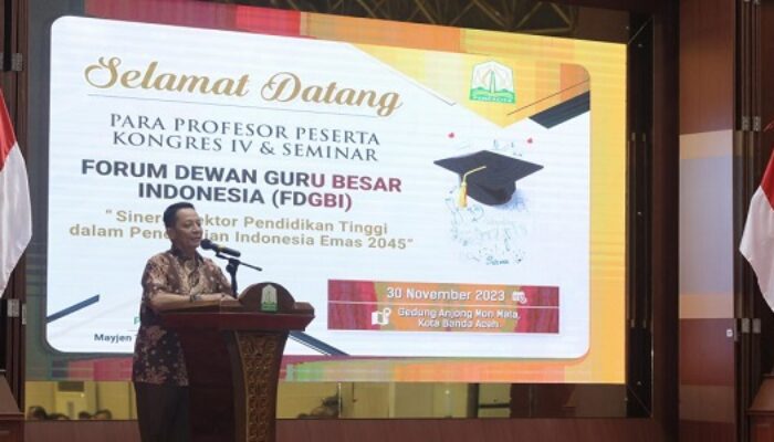 Puluhan Profesor Dari 28 PT Ikuti Kongres FDGBI Di Banda Aceh