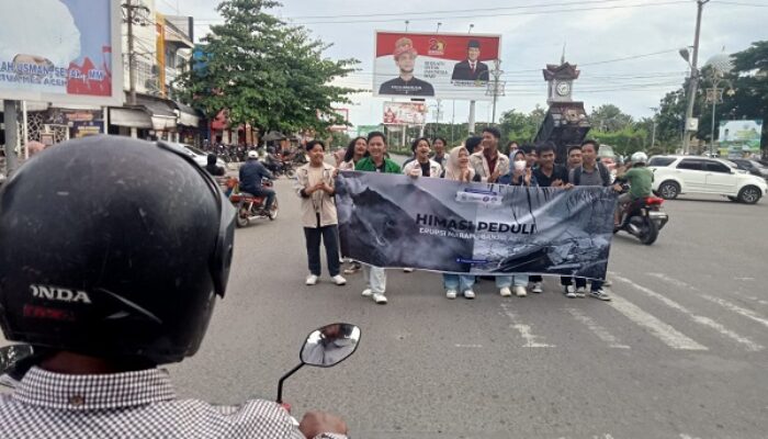 Himasi Unimal Galang Dana Palestina Sambil Nyanyi Dan Berjoget Di Lampu Merah