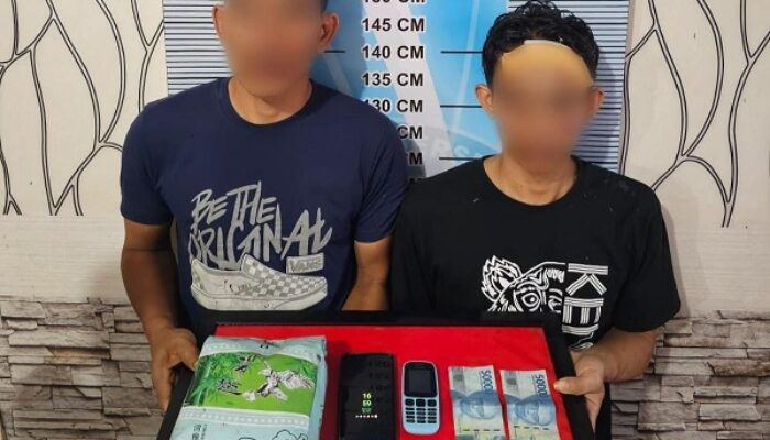 Polres Langsa Ringkus Dua Tersangka Sabu, BB 1 Kg