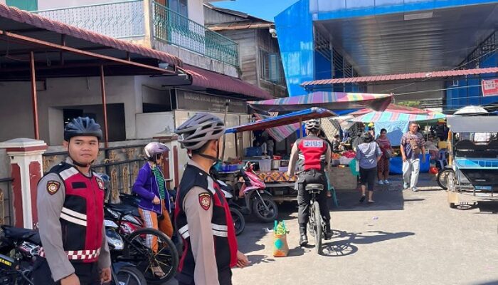 Personel Polres Sibolga Patroli Sepeda Antisipasi Tindak Pidana