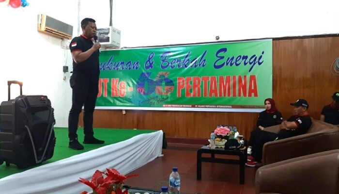 Pertamina RU II Area P. Brandan Adakan Parade 66 Tumpeng Cikal Bakal Energi