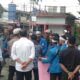 Puluhan mahasiswa demo di depan Gedung DPRK . Waspada/Seh Muhammad Amin