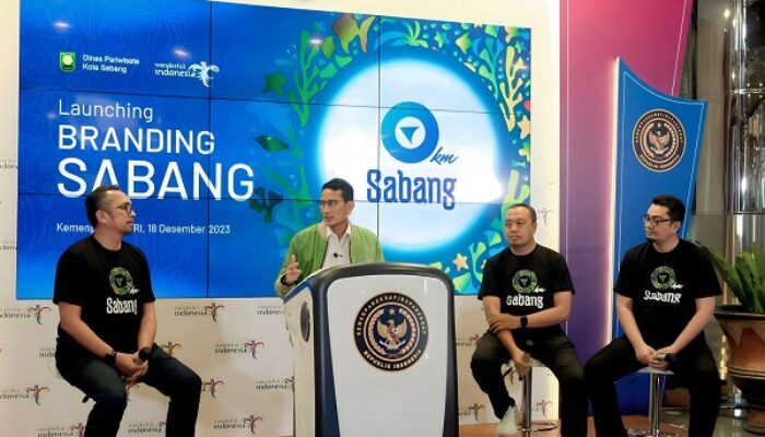 Menparekraf Sandiaga Uno Luncurkan Branding Pariwisata Sabang