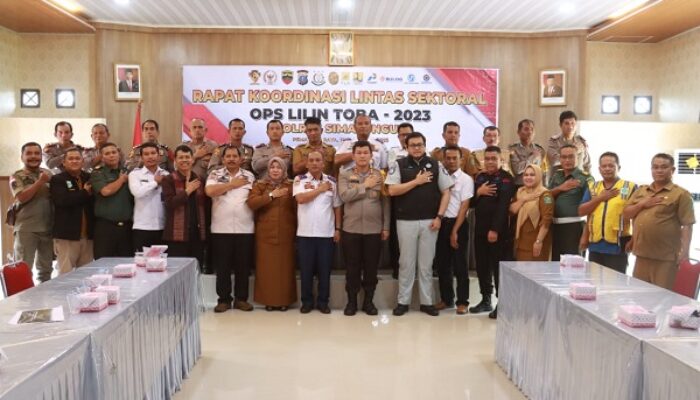 Jelang Nataru, Polres Simalungun Gelar Rakor Lintas Sektoral Ops Lilin Toba 2023
