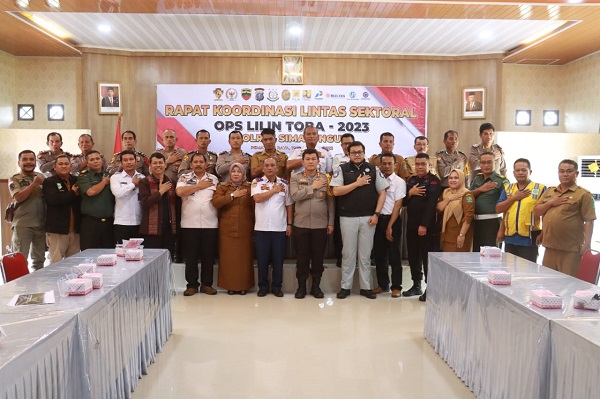 Jelang Nataru, Polres Simalungun Gelar Rakor Lintas Sektoral Ops Lilin Toba 2023