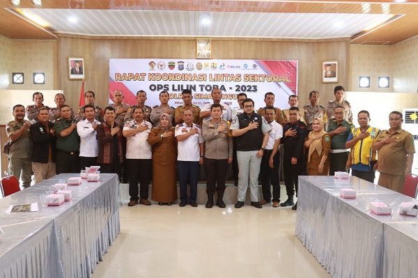 Jelang Nataru, Polres Simalungun Gelar Rakor Lintas Sektoral Ops Lilin Toba 2023