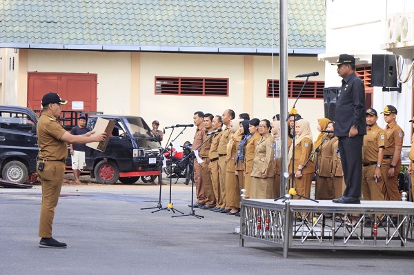 Wali Kota Binjai pimpin Upacara Hari Bela Negara.(Waspada/Ist)