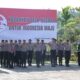 Personel Polres Tapteng mengikuti Upacara peringatan Hati Bela Negara Ke-75 tahun 2023 di Halaman Apel Polres Tapteng, Selasa (19/12). Waspada/ist