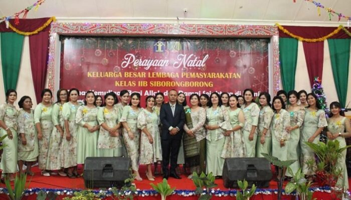 Keluarga Besar Lapas Siborongborong Adakan Ibadah Perayaan Natal
