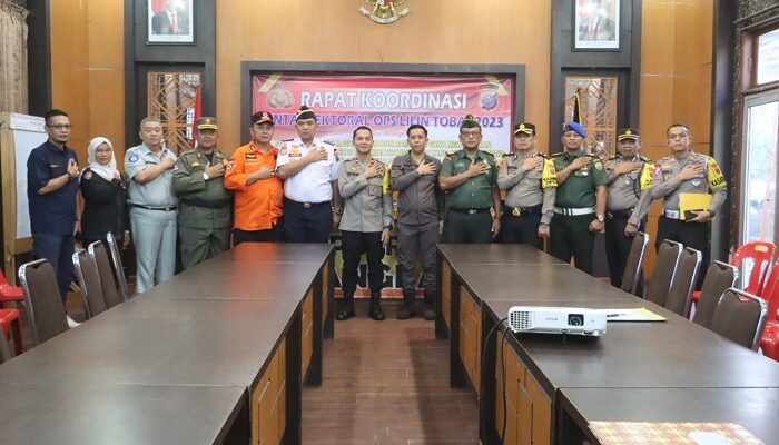 Polres Langkat Rapat Kordinasi Lintas Sektoral Ops Lilin Toba 
