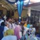 Masyarakat saat mendengar ucapan terima kasih Abdul Rasidin Pane SH di acara silaturahmi di kediaman H Ibnu Hajar Gg Karya Kelurahan Pelawi Utara Kec. Babalan Kab. Langkat, Sabtu (16/12). Waspada/Boy Aprizal 