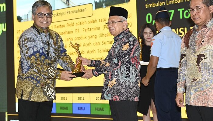Pertamina EP Rantau Field Raih Proper Emas dari KLHK RI