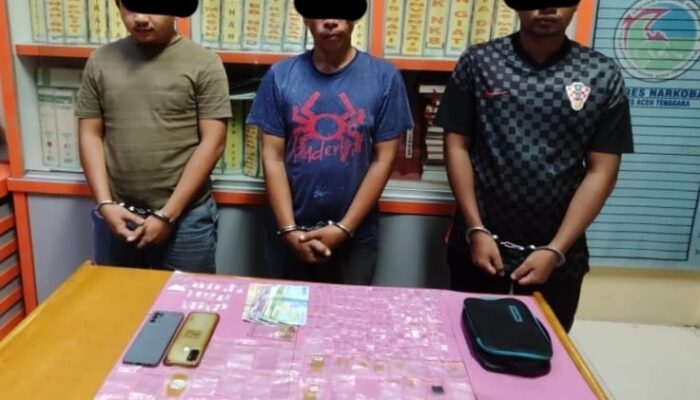 Tiga Warga Agara Diduga Pengedar Sabu Dibekuk