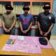 Tiga orang ini diduga terlibat kasus sabu diamankan di Mapolres Aceh Tenggara.Waspada/Ist