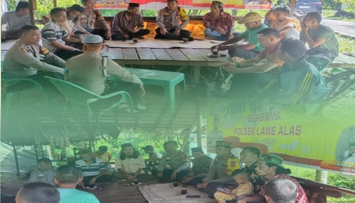 Jelang Nataru, Polsek Lawe Alas Gelar Jumat Curhat
