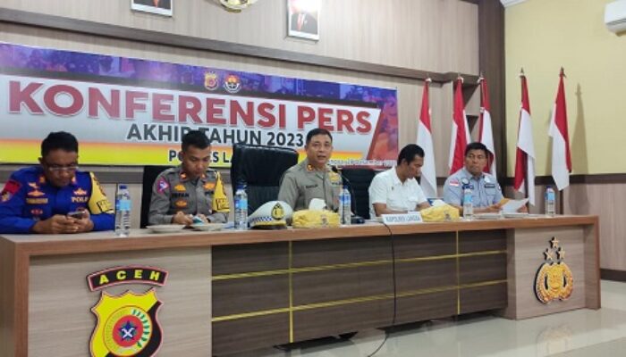 Polres Langsa Tangani Empat Kasus Menonjol Kriminal Sepanjang 2023