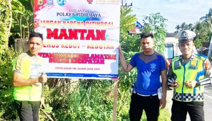 Polres Pidie Jaya Klaim Angka Kecelakaan Menurun