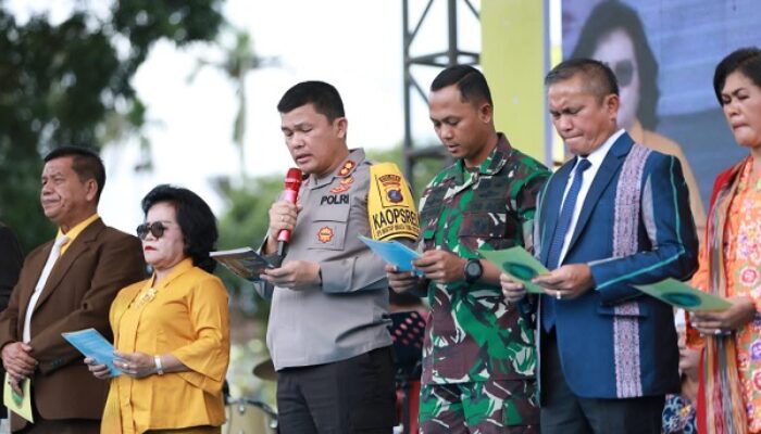 Hadiri Perayaan Natal Oikumene 2023, Ini Pesan Kapolres Simalungun