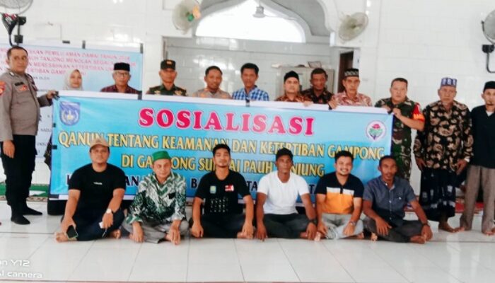 Tuha Peut SP Tanjong Sosialisasi Qanun Keamanan Dan Ketertiban