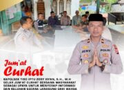 Kapolsek Tiro Tampung Apirasi Warga