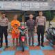 Tersangka pencurian 2 sepeda motor berinisial EH, 29, warga Desa Hutapea, Kecamatan Tarutung, Taput ditahan Sat Reskrim Polres Taput, Minggu (27/12). Waspada/ist.