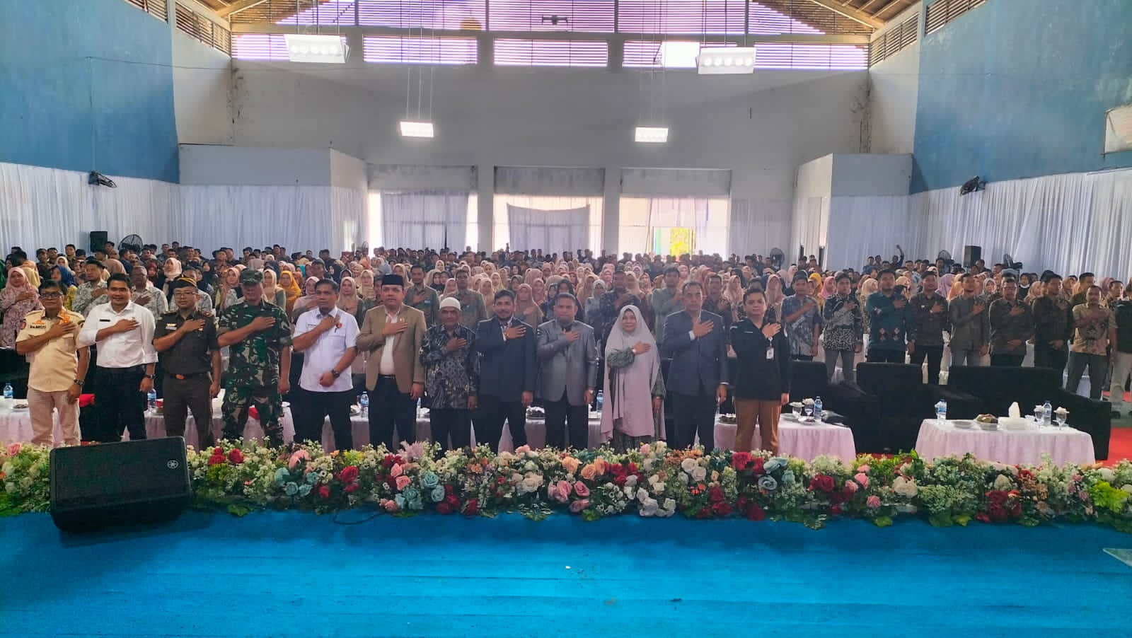 Bimtek Pemilu yang dilaksanakan KIP Nagan Raya di Alun-Alun Suka Makmue, Rabu (20/12).(Waspada/Muji Burrahman)