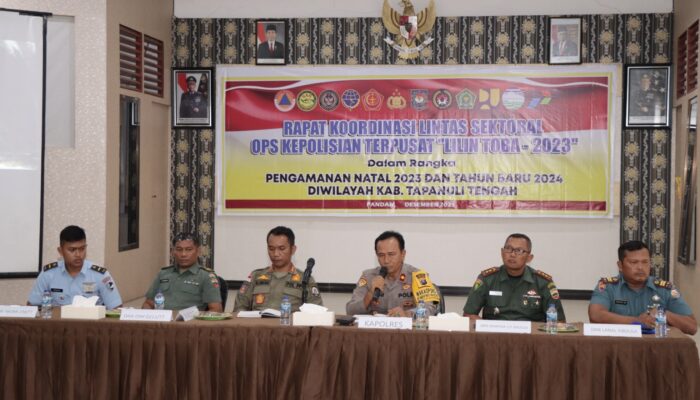 Polres Tapteng Dan Instansi Terkait Rakor Pengamanan Nataru