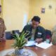 Direktur Eksekutif AWF, Yusmadi Yusuf bersama Kepala KPH III Aceh Fajri, SP. MM di Kantor KPH3 Langsa, Senin (4/12). Waspada/ist