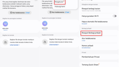 Tips Aman Berbagi File dengan Private Share di Galaxy A25 5G