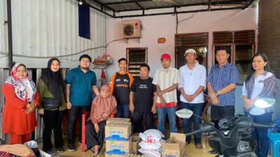 DD Waspada Salurkan Paket Sembako Untuk Korban Kebakaran Jalan Kapten Patimura Medan