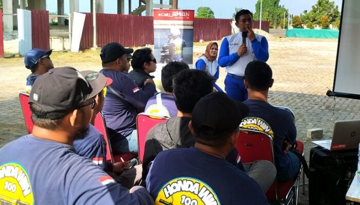 Perkuat Semangat #Cari_Aman, Honda Edukasi Komunitas Win 100 Medan