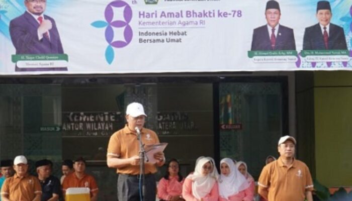 Rayakan HAB Ke 78 Kakanwil Kemenagsu Ingatkan Bina Harmoni Beragama