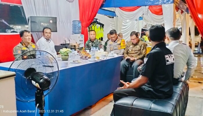 Pj Bupati, Forkopimda Dan RAPI Aceh Barat Pantau Malam Tahun Baru