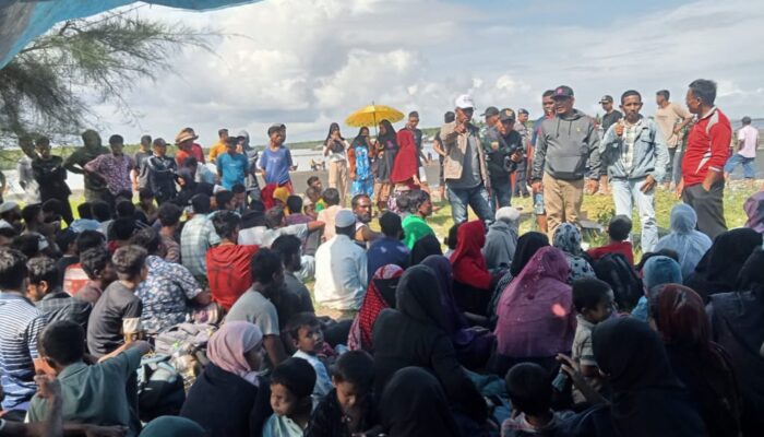 147 Orang Imigran Rohingya Terdampar Di Pesisir Deliserdang