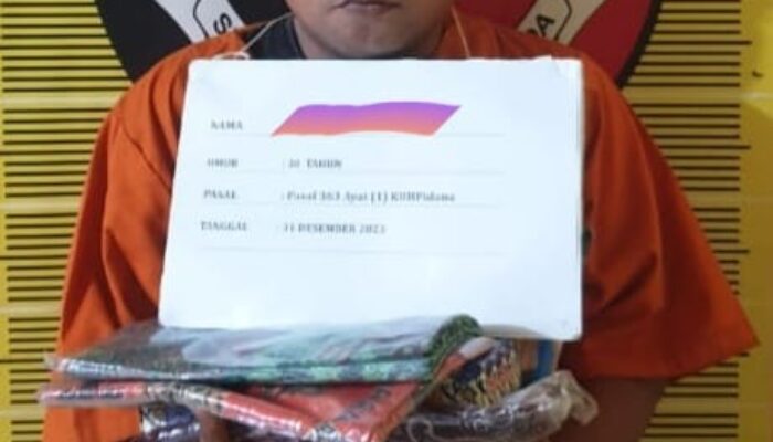 2 Pekan Diburu, Pencuri Di Pasar Inpres Ditangkap