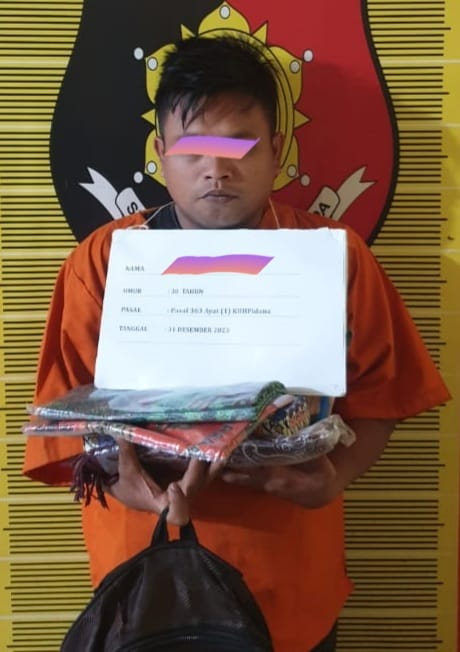 2 Pekan Diburu, Pencuri Di Pasar Inpres Ditangkap