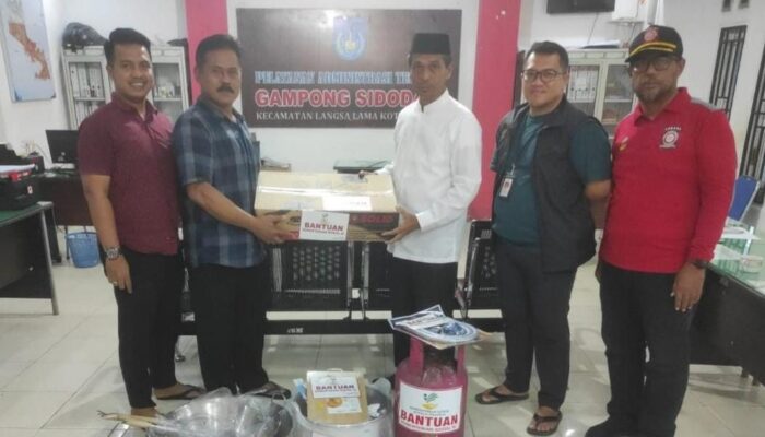Pemko Langsa Terima Bantuan Korban Banjir PKBA Dan Tagana RI