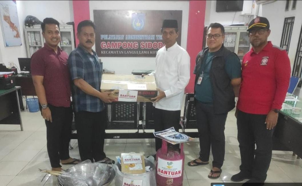 Pemko Langsa Terima Bantuan Korban Banjir PKBA Dan Tagana RI