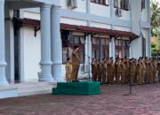 Pj Bupati Agara Pembina Apel Pagi Gabungan Perdana Awal 2024