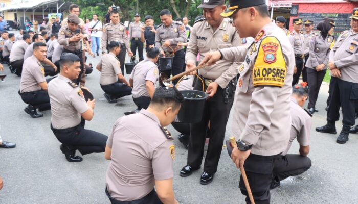 45 Personel Polres Binjai Naik Pangkat